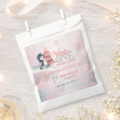 Sachets En Papier Bébé mignon Pingouin hiver ONE derland 1er anniver (Coupé)