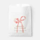 Sachets En Papier Bébé mignon Polka Dot Bow Baby shower (Devant)