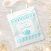 Sachets En Papier Bébé mignonne Baleine Bleu Baby shower garçon (Coupé)