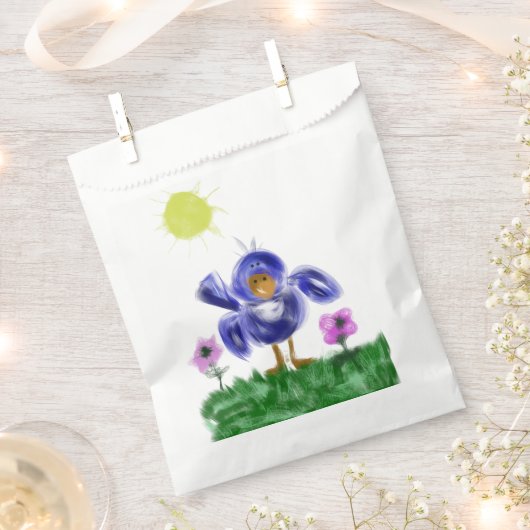 Sachets En Papier Bébé oiseau de joie (Coupé)