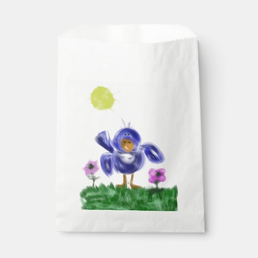 Sachets En Papier Bébé oiseau de joie (Devant)