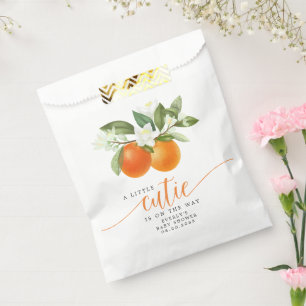 Sachets En Papier Bébé Orange Citrus Little Cutie En Route Baby Show