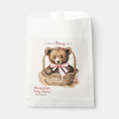 Sachets En Papier Bébé Ours Merci Bébé Beaucoup de filles Baby showe (Devant)