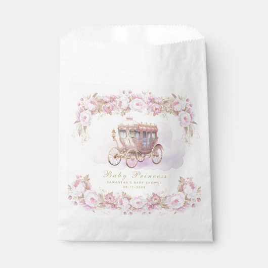 Sachets En Papier Bébé princesse rose (Devant)