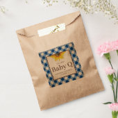 Sachets En Papier Bébé Q En vichy bleu et tournesol (Scellé)