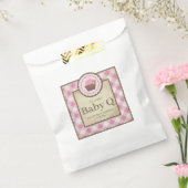 Sachets En Papier Bébé Q En vichy rose et Cupcake (Scellé)