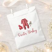 Sachets En Papier Bébé Santa Bébé Shower de Noël (Coupé)