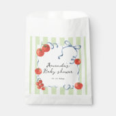 Sachets En Papier Bébé shower aquarelle tomate  (Devant)