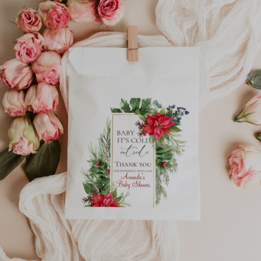 Sachets En Papier Bébé son froid dehors Baby shower d'hiver Cadeau