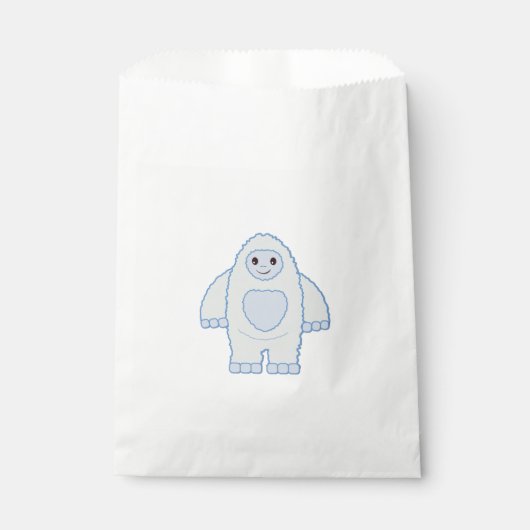 Sachets En Papier Bébé Yéti Mignon (Devant)