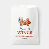 Sachets En Papier Beer and Wings Birthday Party (Devant)