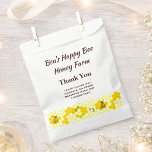 Sachets En Papier Bees Custom Honey Farm Honeycomb