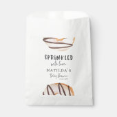 Sachets En Papier beige beige baby shower naturel accueil mignon (Devant)