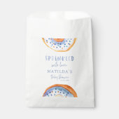 Sachets En Papier beigne baby shower bleu girly accueil mignon (Devant)