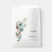 Sachets En Papier Belle aquarelle Floral Bouquet Mariage (Devant)
