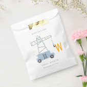 Sachets En Papier Belle construction grue Boy's Urban Baby shower (Scellé)