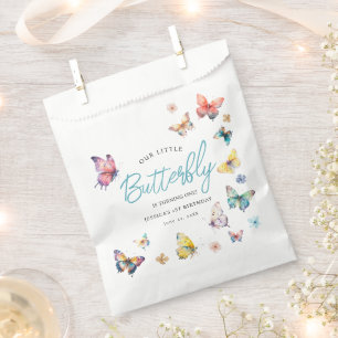 Sachets En Papier Belle fête d'anniversaire de la fille papillon