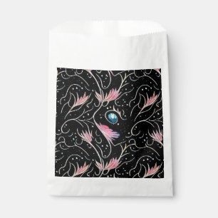 Sachets En Papier Belle Fleurs et Motif de perles