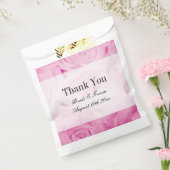 Sachets En Papier Belle rose rose rose mariage design photo (Scellé)