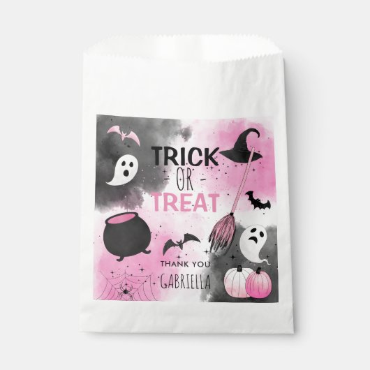 Sachets En Papier Belle Trick ou Traiter Halloween Anniversaire Fête (Devant)