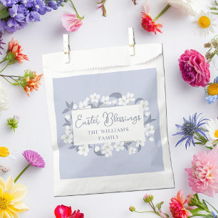 Sachets En Papier Bénédiction de Pâques Plutôt Violet Floral Personn
