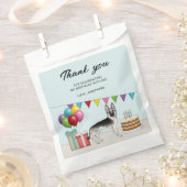 Sachets En Papier Berger allemand Silver Sable Anniversaire Merci (Coupé)