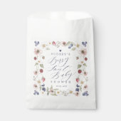 Sachets En Papier Berry Baby shower doux Fleurs et baies sauvages (Devant)