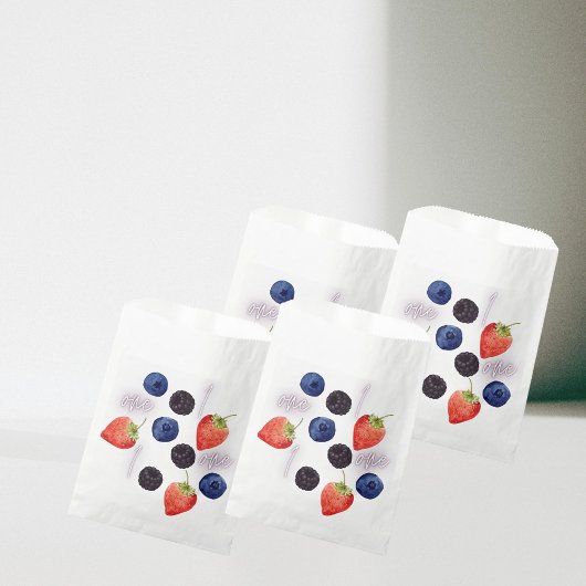 Sachets En Papier Berry First | 1er anniversaire | Berry mixte | MOT