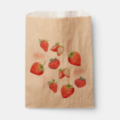 Sachets En Papier Berry First | 1er anniversaire | fraise | MOTIF (Devant)