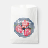 Sachets En Papier Berry First Red Strawberry Birthday Favor  (Devant)