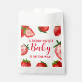 Sachets En Papier Berry fraise Baby shower sucré (Devant)