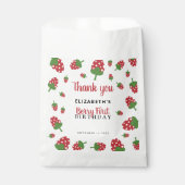 Sachets En Papier Berry premier anniversaire mignonne fraise fille (Devant)