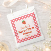 Sachets En Papier Berry rouge fraise première fête d'anniversaire (Coupé)