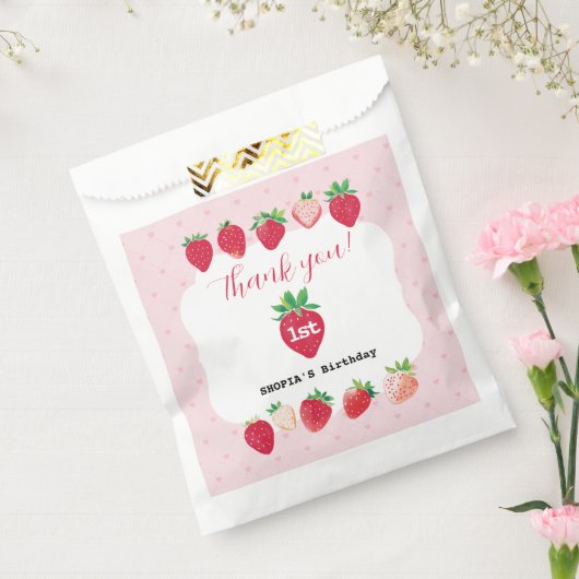 Sachets En Papier Berry Sweet 1er anniversaire (Scellé)
