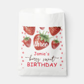 Sachets En Papier Berry Sweet 3e anniversaire (Devant)