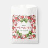 Sachets En Papier Berry Sweet 7th Birthday Strawberry Party  (Devant)
