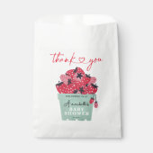 Sachets En Papier Berry Sweet Baby shower Favoriser Sac fraise (Devant)