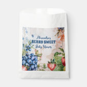 Sachets En Papier Berry Sweet Wild Berries & Fleurs Baby shower (Devant)