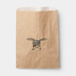 Sachets En Papier Béton bleu-gris