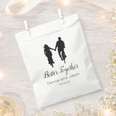 Sachets En Papier Bicyclette à thème mieux ensemble Mariages serviet (Coupé)