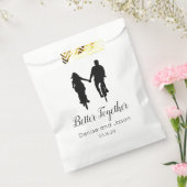 Sachets En Papier Bicyclette à thème mieux ensemble Mariages serviet (Scellé)