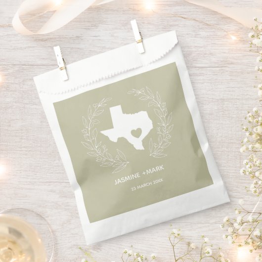 Sachets En Papier Bienvenue dans les faveurs du Texas party (Coupé)