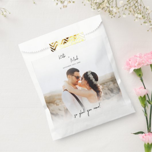 Sachets En Papier Bienvenue Moderne À Notre Mariage (Scellé)