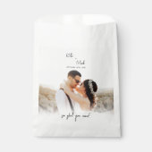 Sachets En Papier Bienvenue Moderne À Notre Mariage (Devant)