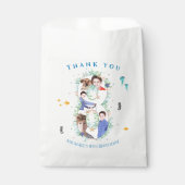 Sachets En Papier Big 8th Photo Collage Anniversaire sous la mer (Devant)