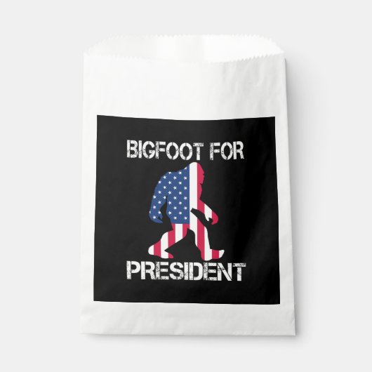 Sachets En Papier Bigfoot pour le président Funny Bigfoot (Devant)