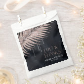 Sachets En Papier Bijoux Palm feuille Mariage amour Merci Rose Gld I (Coupé)