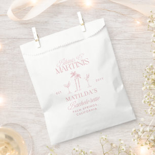 Sachets En Papier Bikinis et martinis Élégante bachelorette vintage