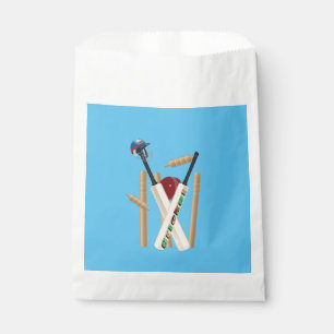 Sachets En Papier Billets De Cricket, Casque, Chauves-Bateaux Et Bal