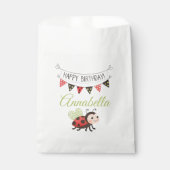 Sachets En Papier Birthday Ladybug Treat Bag (Devant)